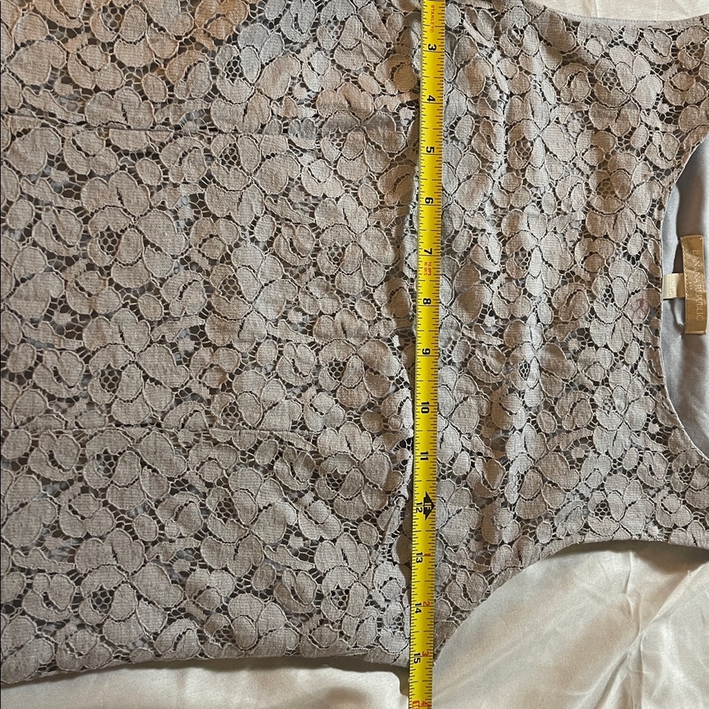 Banana Republic Light Blue Lace Overlay Tank - Picture 6 of 8